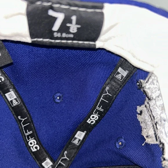 Kansas City Royals 2012 All Star Game New Era 59FIFTY Fitted Blue Hat Size 7 1/8 - Picture 7 of 7